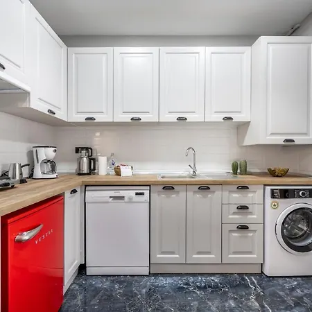 Stylishly Decorated 1br Flat With Ac In Cihangir 아파트 이스탄불