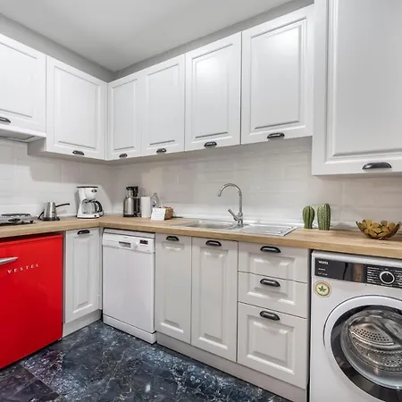 Stylishly Decorated 1br Flat With Ac In Cihangir 아파트